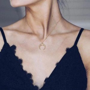 Tiny moon necklace